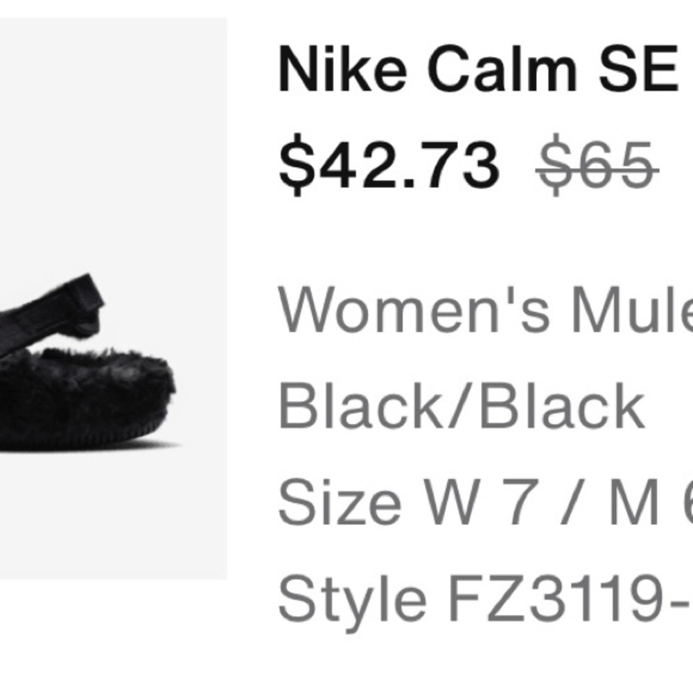 NEW- Nike Calm Mules - Picture 10 of 10